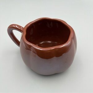 Brown Pumpkin-Shaped Mug